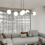 EMIBIG GRAVITY 6 BL OPAL Fekete Beltéri Függőlámpa E14 IP20 EB-1241-6