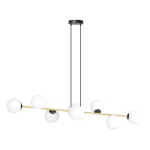 EMIBIG GRAVITY 8 BL OPAL Fekete Beltéri Függőlámpa E14 IP20 EB-1241-8