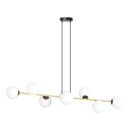   EMIBIG GRAVITY 8 BL OPAL Fekete Beltéri Függőlámpa E14 IP20 EB-1241-8