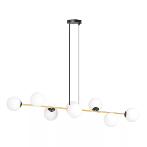 EMIBIG GRAVITY 8 BL OPAL Fekete Beltéri Függőlámpa E14 IP20 EB-1241-8