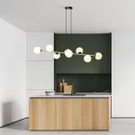 EMIBIG GRAVITY 8 BL OPAL Fekete Beltéri Függőlámpa E14 IP20 EB-1241-8