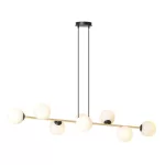 EMIBIG GRAVITY 8 BL OPAL Fekete Beltéri Függőlámpa E14 IP20 EB-1241-8