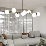 EMIBIG GRAVITY 8 BL OPAL Fekete Beltéri Függőlámpa E14 IP20 EB-1241-8