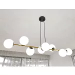 EMIBIG GRAVITY 8 BL OPAL Fekete Beltéri Függőlámpa E14 IP20 EB-1241-8