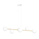 EMIBIG GRAVITY 6 WH GOLD Fehér Beltéri Függőlámpa E14 IP20 EB-1242-6