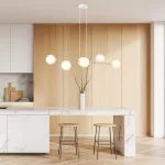EMIBIG GRAVITY 6 WH GOLD Fehér Beltéri Függőlámpa E14 IP20 EB-1242-6