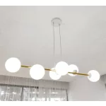 EMIBIG GRAVITY 6 WH GOLD Fehér Beltéri Függőlámpa E14 IP20 EB-1242-6