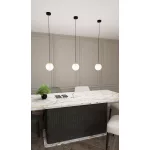 EMIBIG ROYAL 1 BL Fekete Beltéri Függőlámpa E14 IP20 EB-1243-1