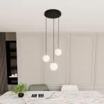 EMIBIG ROYAL 3 BL Fekete Beltéri Függőlámpa E14 IP20 EB-1243-3