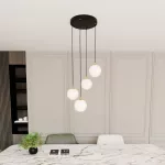 EMIBIG ROYAL 4 BL Fekete Beltéri Függőlámpa E14 IP20 EB-1243-4
