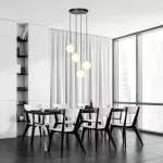 EMIBIG ROYAL 4 BL Fekete Beltéri Függőlámpa E14 IP20 EB-1243-4