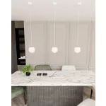EMIBIG ROYAL 1 WH Fehér Beltéri Függőlámpa E14 IP20 EB-1244-1