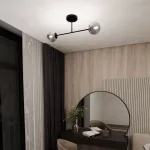 EMIBIG ROMA 2 BL GRAFIT Fekete Beltéri Mennyezeti lámpa E14 IP20 EB-1245-2