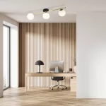 EMIBIG SPLENDI 3 BL OPAL Fekete Beltéri Mennyezeti lámpa E14 IP20 EB-1248-3