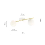EMIBIG SPLENDI 2 WH OPAL Fehér Beltéri Mennyezeti lámpa E14 IP20 EB-1249-2