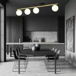 EMIBIG MONZA 4 BL OPAL Fekete Beltéri Mennyezeti lámpa E14 IP20 EB-1252-4