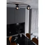 EMIBIG SOPRA 2 BL GRAFIT Fekete Beltéri Mennyezeti lámpa E14 IP20 EB-1256-2