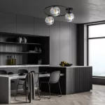 EMIBIG SOPRA 3 BL GRAFIT Fekete Beltéri Mennyezeti lámpa E14 IP20 EB-1256-3