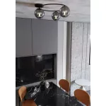 EMIBIG SOPRA 3 BL GRAFIT Fekete Beltéri Mennyezeti lámpa E14 IP20 EB-1256-3