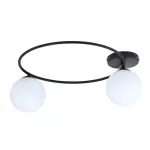 EMIBIG SOPRA 2 BL OPAL Fekete Beltéri Mennyezeti lámpa E14 IP20 EB-1257-2
