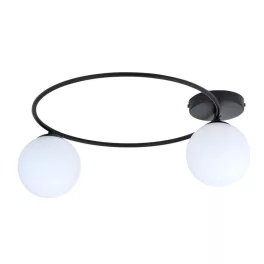   EMIBIG SOPRA 2 BL OPAL Fekete Beltéri Mennyezeti lámpa E14 IP20 EB-1257-2