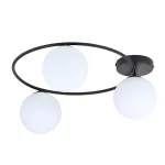 EMIBIG SOPRA 3 BL OPAL Fekete Beltéri Mennyezeti lámpa E14 IP20 EB-1257-3
