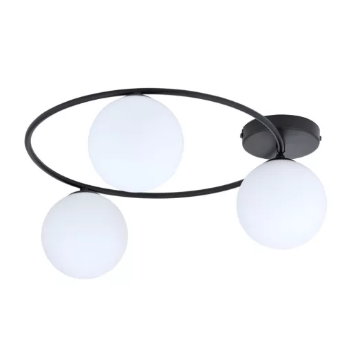 EMIBIG SOPRA 3 BL OPAL Fekete Beltéri Mennyezeti lámpa E14 IP20 EB-1257-3