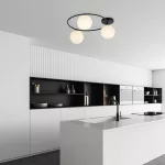 EMIBIG SOPRA 3 BL OPAL Fekete Beltéri Mennyezeti lámpa E14 IP20 EB-1257-3