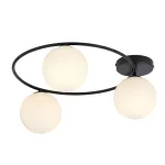 EMIBIG SOPRA 3 BL OPAL Fekete Beltéri Mennyezeti lámpa E14 IP20 EB-1257-3