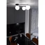 EMIBIG SOPRA 3 BL OPAL Fekete Beltéri Mennyezeti lámpa E14 IP20 EB-1257-3