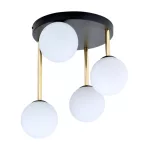 EMIBIG DOLCE 4 BL OPAL Fekete Beltéri Mennyezeti lámpa E14 IP20 EB-1260-4