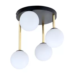   EMIBIG DOLCE 4 BL OPAL Fekete Beltéri Mennyezeti lámpa E14 IP20 EB-1260-4