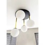EMIBIG DOLCE 4 BL OPAL Fekete Beltéri Mennyezeti lámpa E14 IP20 EB-1260-4