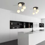 EMIBIG DOLCE 4 BL OPAL Fekete Beltéri Mennyezeti lámpa E14 IP20 EB-1260-4