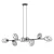 EMIBIG PANDORA 8 BL GRAFIT Fekete Beltéri Függőlámpa E14 IP20 EB-1263-8