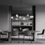 EMIBIG PANDORA 8 BL GRAFIT Fekete Beltéri Függőlámpa E14 IP20 EB-1263-8