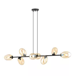   EMIBIG PANDORA 8 BL MIODOWY Fekete Beltéri Függőlámpa E14 IP20 EB-1264-8