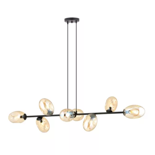 EMIBIG PANDORA 8 BL MIODOWY Fekete Beltéri Függőlámpa E14 IP20 EB-1264-8