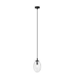   EMIBIG ASTRAL 1 BL TRANSPARENT Fekete Beltéri Függőlámpa E14 IP20 EB-1265-1