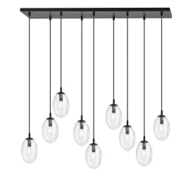   EMIBIG ASTRAL 9 BL TRANSPARENT Fekete Beltéri Függőlámpa E14 IP20 EB-1265-9