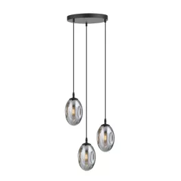   EMIBIG ASTRAL 3 BL PREMIUM GRAFIT Fekete Beltéri Függőlámpa E14 IP20 EB-1266-3PREM