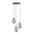 EMIBIG ASTRAL 3 BL PREMIUM GRAFIT Fekete Beltéri Függőlámpa E14 IP20 EB-1266-3PREM