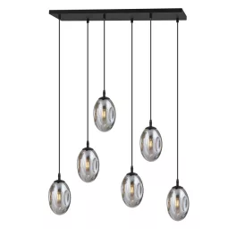   EMIBIG ASTRAL 6 BL GRAFIT Fekete Beltéri Függőlámpa E14 IP20 EB-1266-6