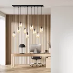 EMIBIG ASTRAL 9 BL MIODOWY Fekete Beltéri Függőlámpa E14 IP20 EB-1267-9