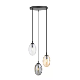   EMIBIG ASTRAL 3 BL PREMIUM MIX Fekete Beltéri Függőlámpa E14 IP20 EB-1268-3PREM