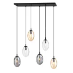 EMIBIG ASTRAL 6 BL MIX Fekete Beltéri Mennyezeti lámpa E14 IP20 EB-1268-6M1