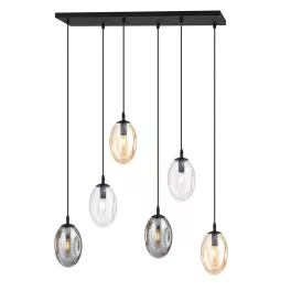   EMIBIG ASTRAL 6 BL MIX Fekete Beltéri Mennyezeti lámpa E14 IP20 EB-1268-6M1