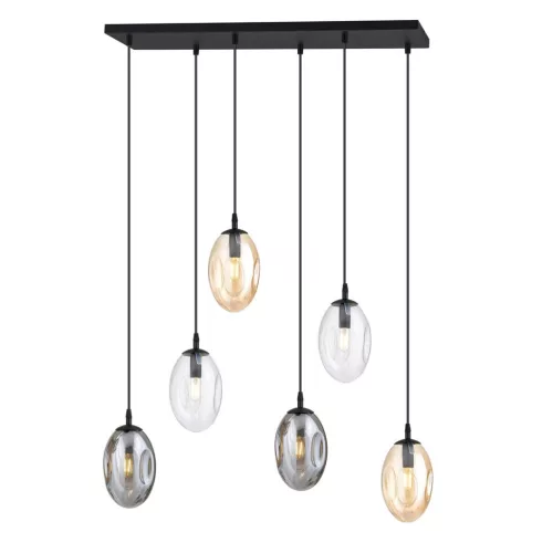 EMIBIG ASTRAL 6 BL MIX Fekete Beltéri Mennyezeti lámpa E14 IP20 EB-1268-6M1