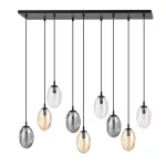 EMIBIG ASTRAL 9 BL MIX Fekete Beltéri Mennyezeti lámpa E14 IP20 EB-1268-9M1
