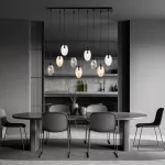 EMIBIG ASTRAL 9 BL MIX Fekete Beltéri Mennyezeti lámpa E14 IP20 EB-1268-9M1